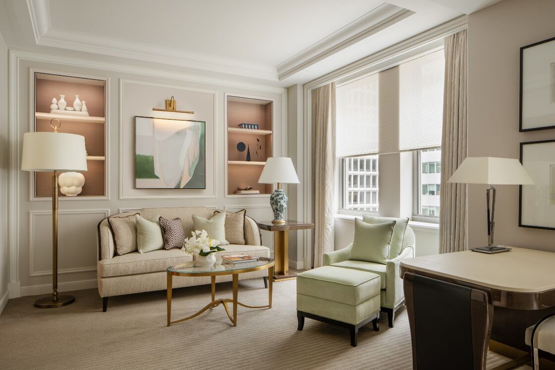 Junior Suite Living Space at the Walforf Astoria