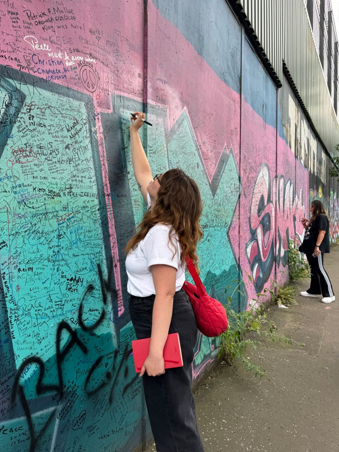 Belfast Peace Walls separate neighborhoods and are now used for art