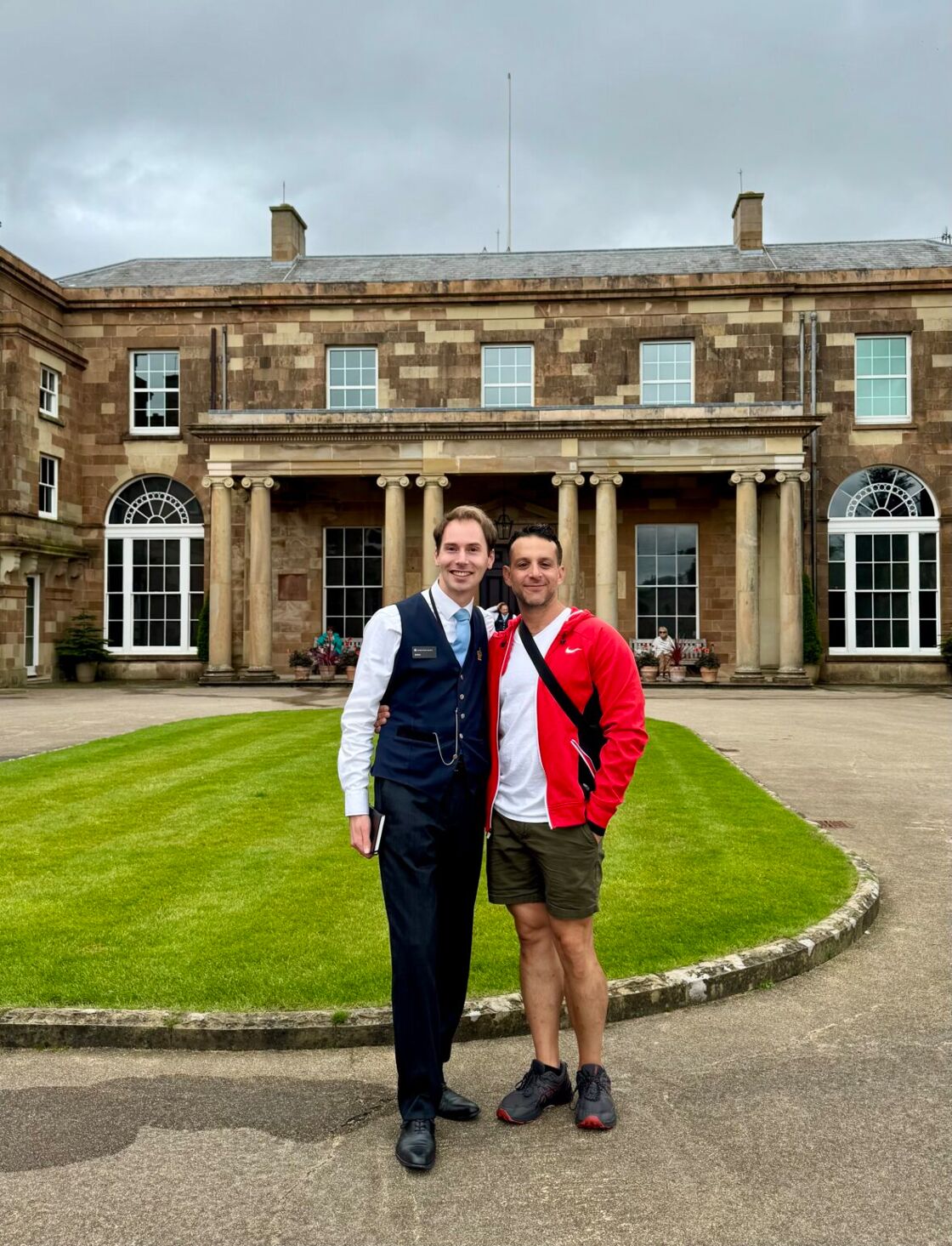 LGBTQ+ tour guide of Hillsborough Castle with writer, Ivan Quintanilla of @travelingiq