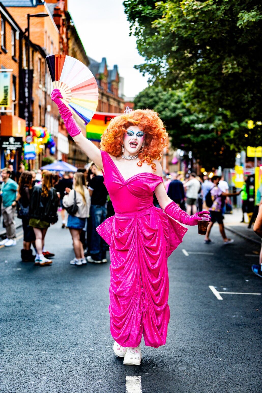A drag queen at Manchester Pride