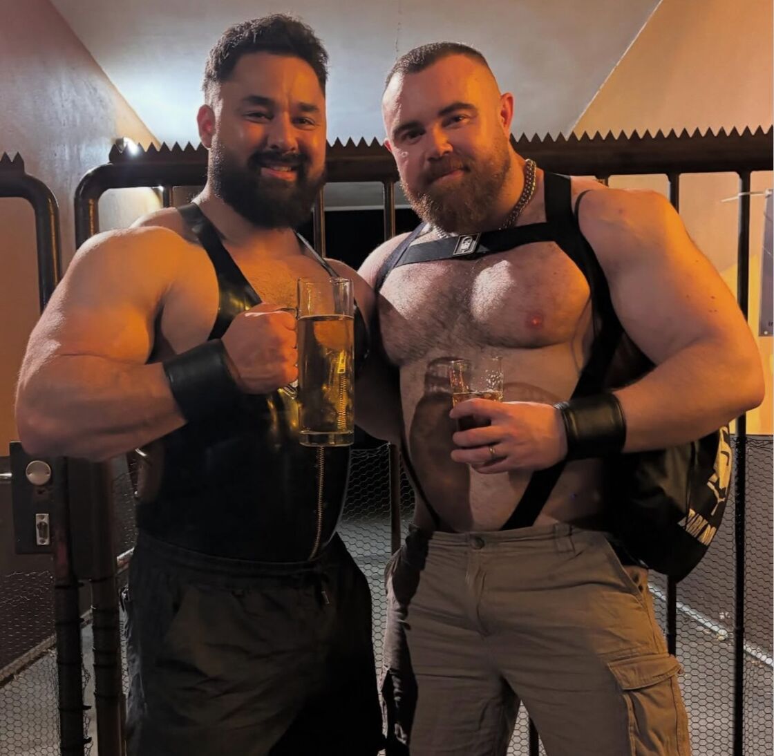 Husbands Andre and Paul, co-founders of Darkroom Brand clothing