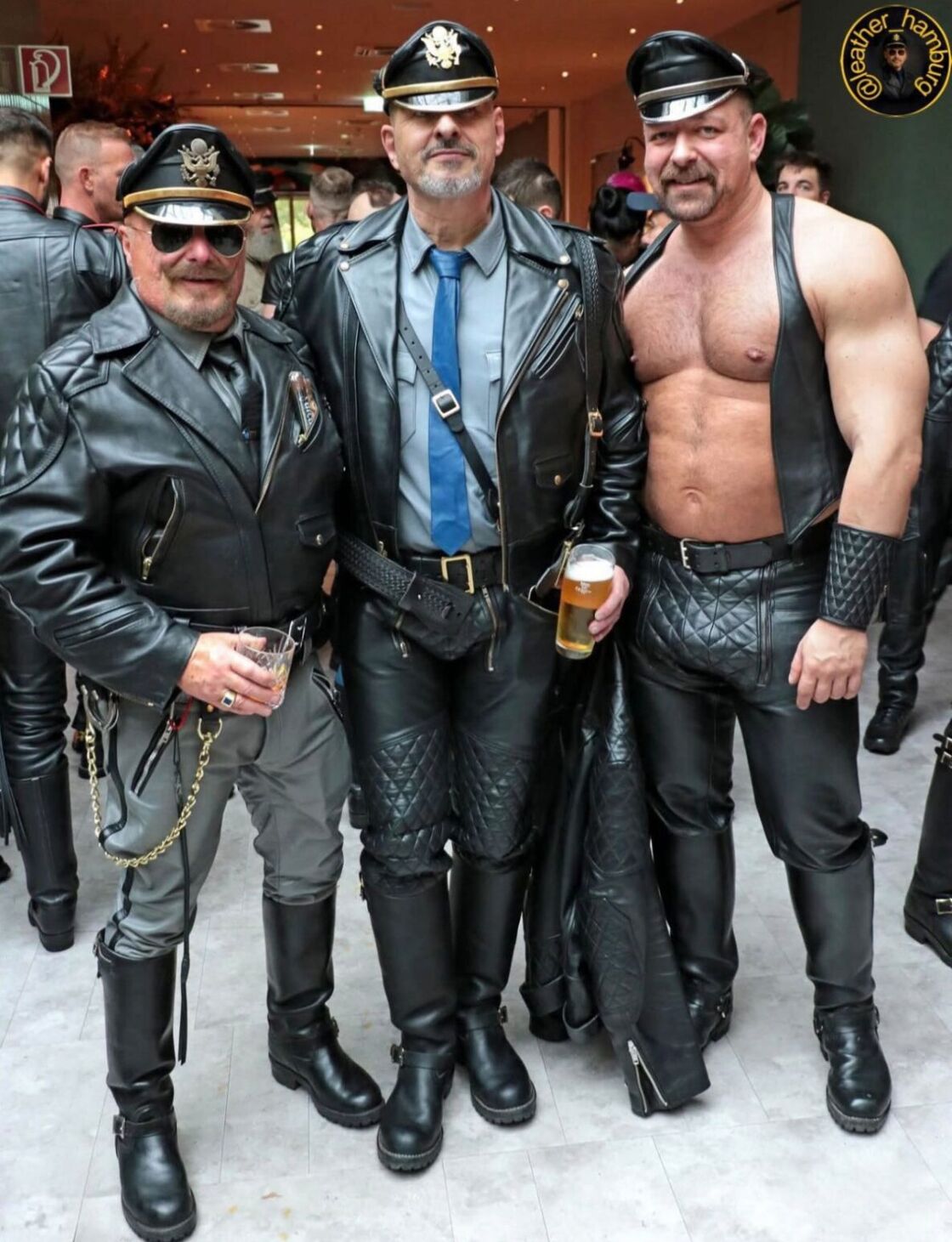 Leather men at Folsom Europe