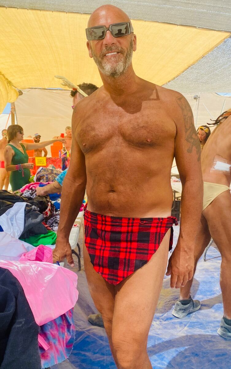 A lumbersexual loincloth daddy.