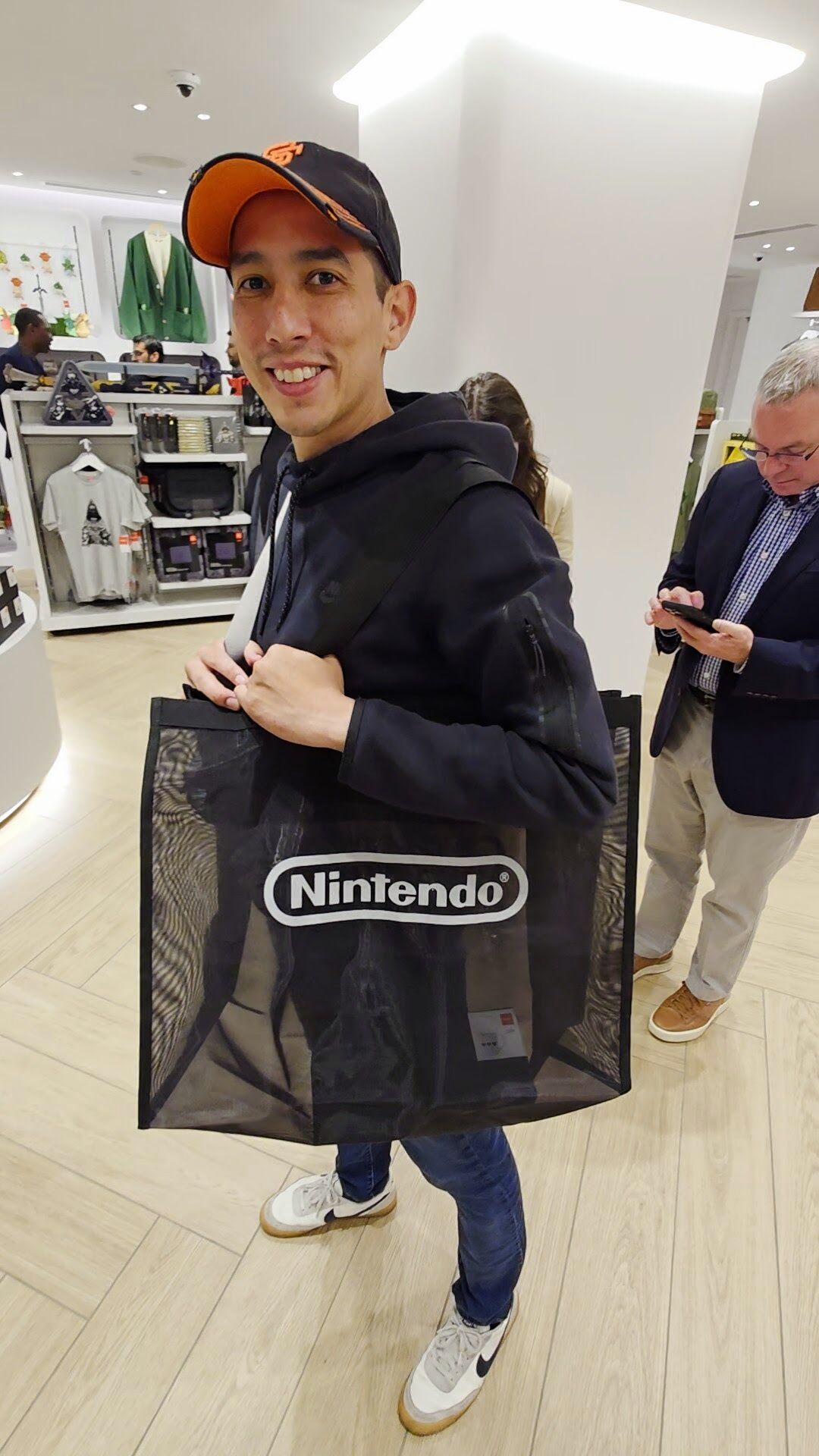 A lifelong gamer, Romero couldn’t resist a visit to the newly opened Nintendo store in San Francisco.. (Photos provided by Jeremy Romero)