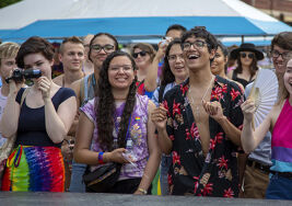 PHOTOS: Sizzling summer heats up Iowa City’s 2018 Pride celebration
