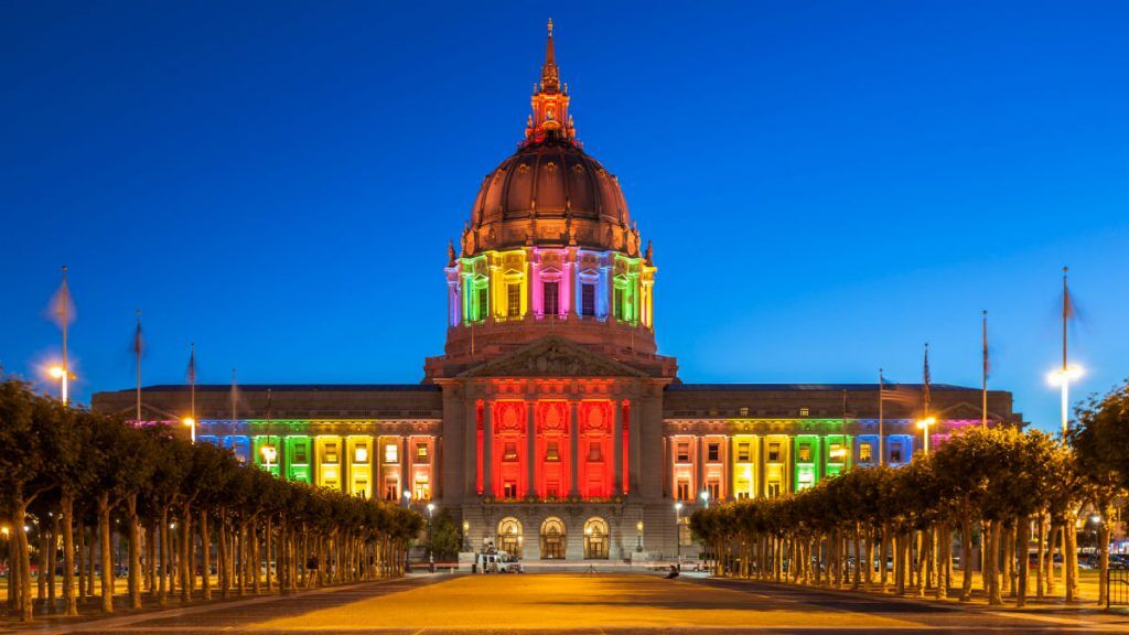 San Francisco City Hall will be lit in rainbow lights