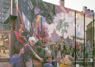 This incredible mural graces Philly’s William Way LGBT Center