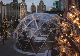 Cozy up to your Valentine inside Chicago’s swankiest rooftop igloos