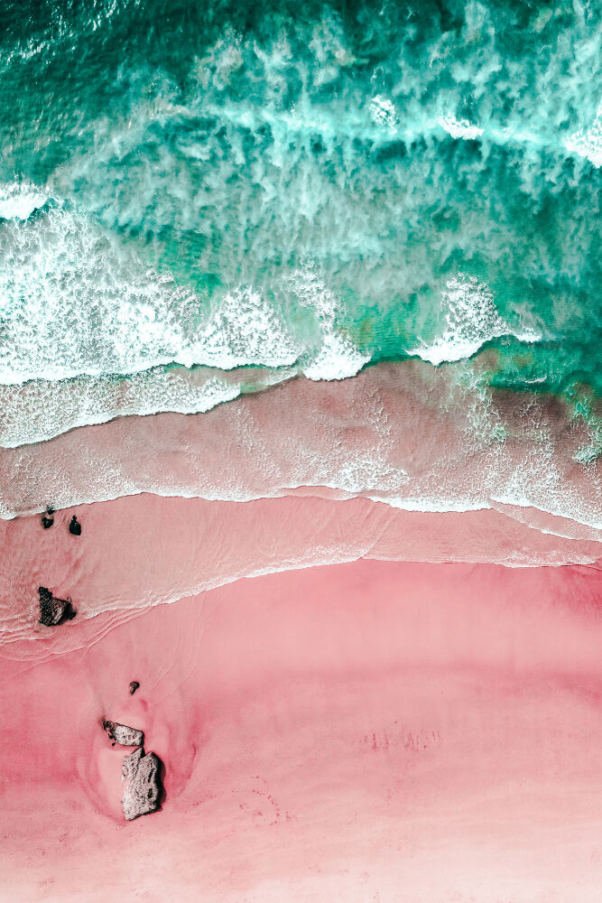 Pink Sand beach in Australia
