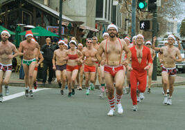 PHOTOS: Santas in Skivvies Spread Holiday Joy in the Castro